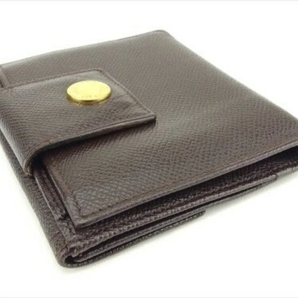 Bvlgari Wallet Purse Folding wallet Brown leather Woman Authentic Used - Picture 2 of 8